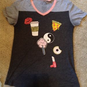 T-shirt with decorations